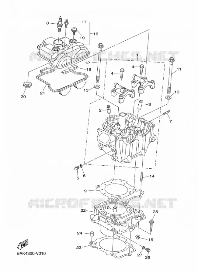 CILINDER Yamaha MOTO 250 2024 WRF  WR250F