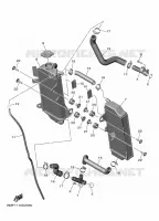 RADIATEUR / SLANG voor Yamaha YZ 250 F 50TH ANNIVERSARY 2024