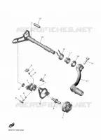 SCHAKEL STANG / PEDAAL voor Yamaha YZ 450 FX 2024