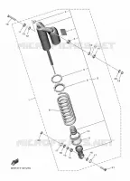 ACHTER SCHOKBREKER voor Yamaha YZ 450 FX 2024