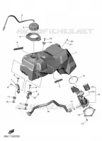 BENZINE TANK voor Yamaha YZ 450 FX 2024