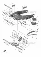 ACHTERBRUG voor Yamaha YZ 450 FX 2024