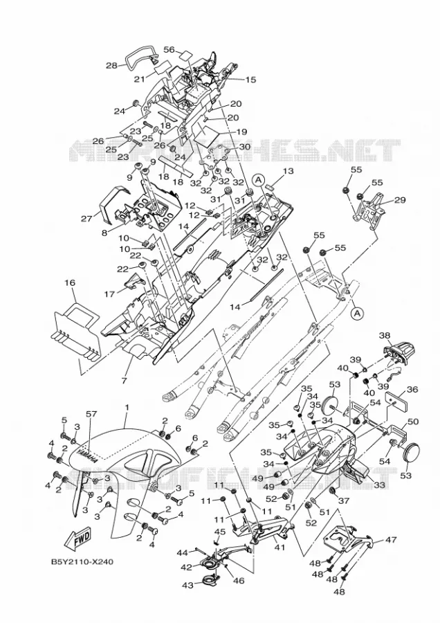SPATBORD Yamaha MOTO 1000 2023 MT  MT10AP / MTN1000