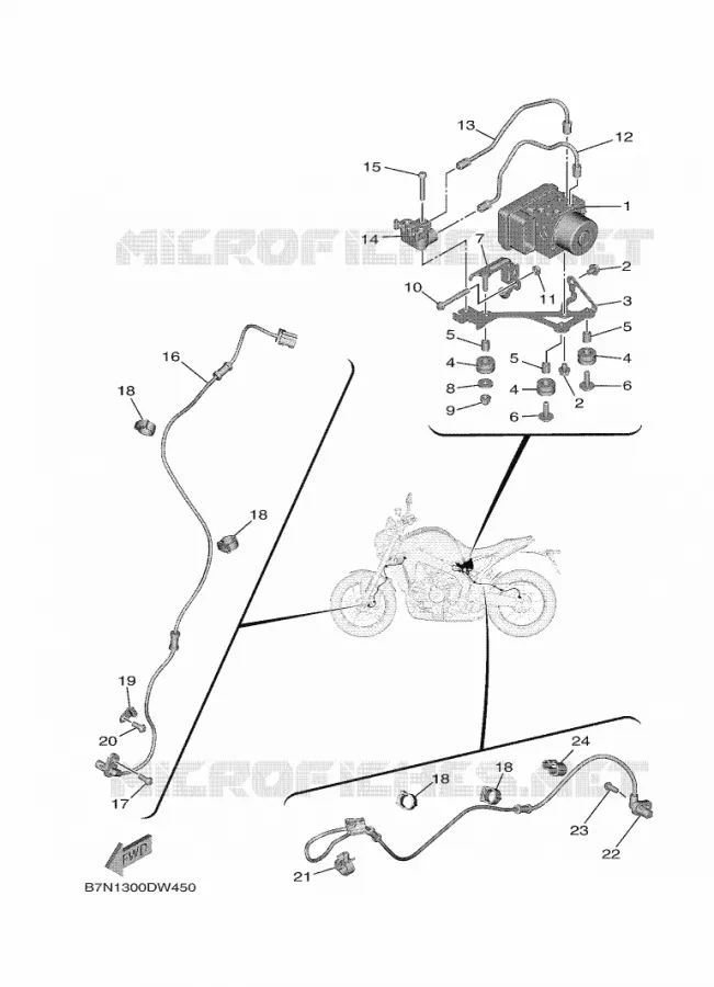 ELECTRISCH 3 Yamaha MOTO 900 2023 MT  MT09AP / MTN890