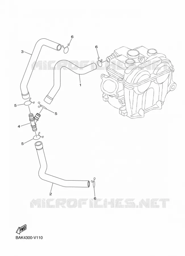 AIR INDUCTION SYSTEM AIS Yamaha MOTO 250 2023 WRF  WR250FP