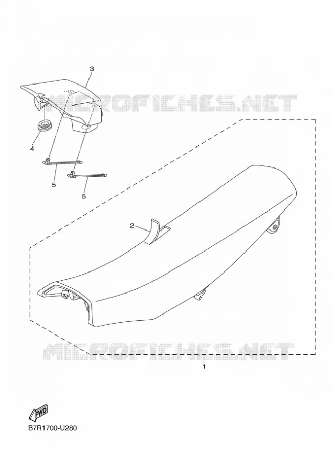 SELLE Yamaha MOTO 250 2023 WRF  WR250FP