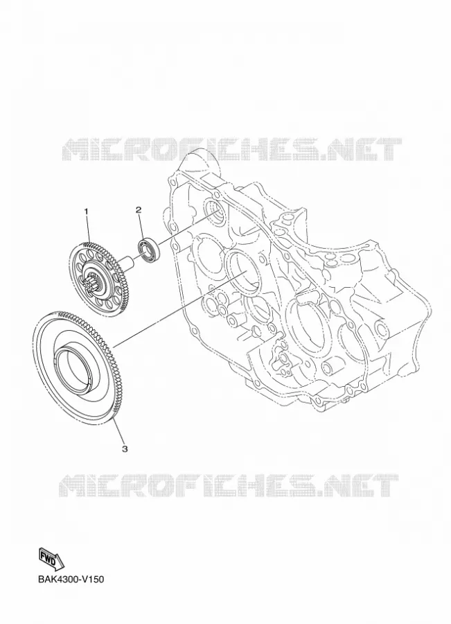 STARTMOTOR KOPPELINGS Yamaha MOTO 250 2023 WRF  WR250FP