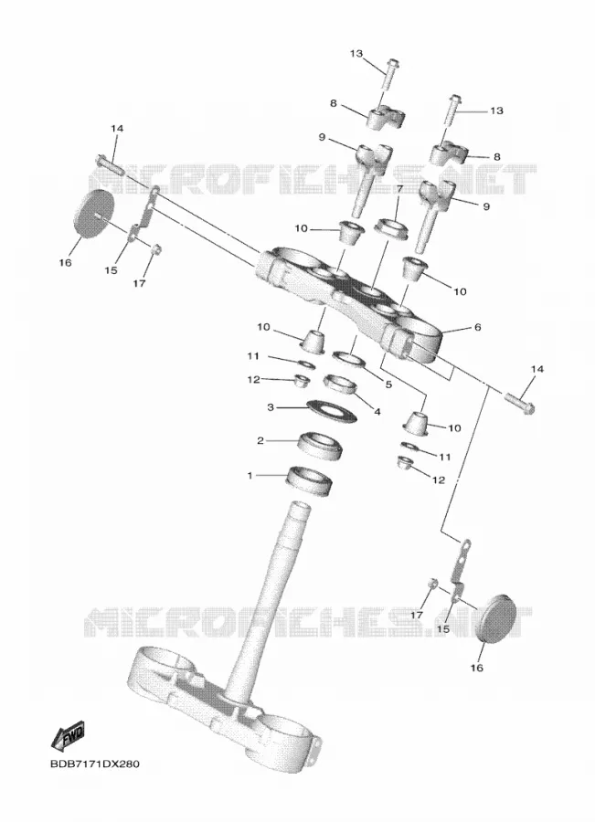 STUUR Yamaha MOTO 450 2023 WRF  WR450FP