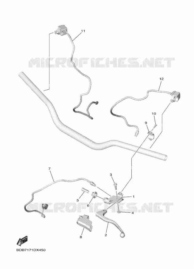 STUURSCHAKELAAR / HEVEL Yamaha MOTO 450 2023 WRF  WR450FP