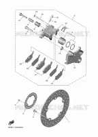 REMKLAUW ACHTER voor Yamaha YZF-R7 2023