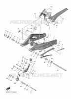 ACHTERBRUG voor Yamaha YZF-R7 2023