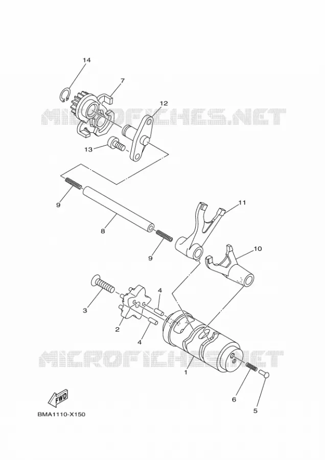 SCHAKELWALS Yamaha MOTO 110 2023 TTR  TT-R110EP