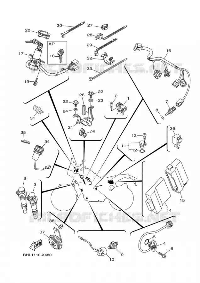 ELECTRISCH 2 Yamaha MOTO 700 2023 TENERE  XTZ07AP / XTZ690