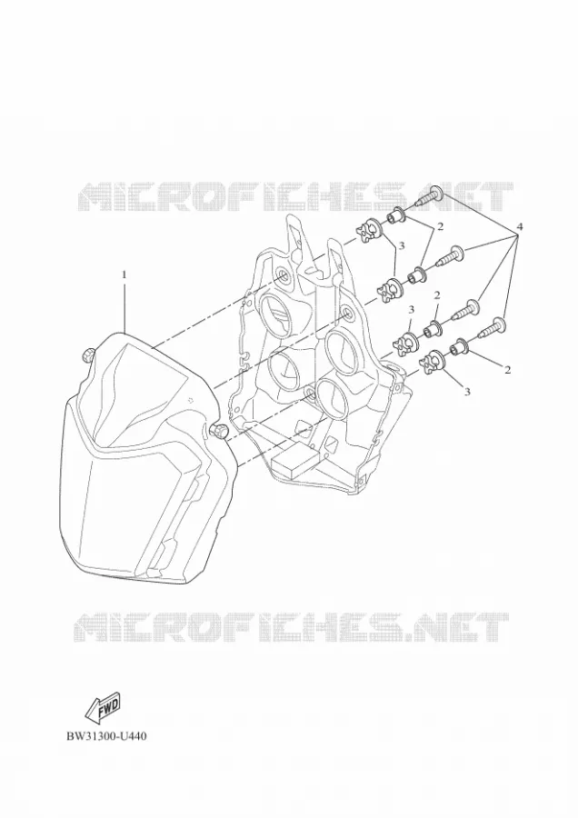 KOPLAMP Yamaha MOTO 700 2023 TENERE  XTZ07AP / XTZ690