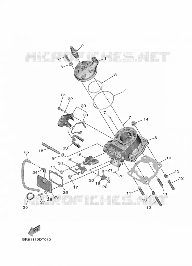 CILINDER Yamaha MOTO 65 2023 YZ  YZ65P