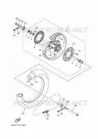 ACHTERWIEL voor Yamaha YZ 125 X 2023