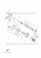 SCHAKEL STANG / PEDAAL voor Yamaha YZ 125 X 2023