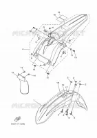 SPATBORD voor Yamaha YZ 125 X 2023