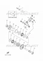 UITLAATKLEP voor Yamaha YZ 125 X 2023