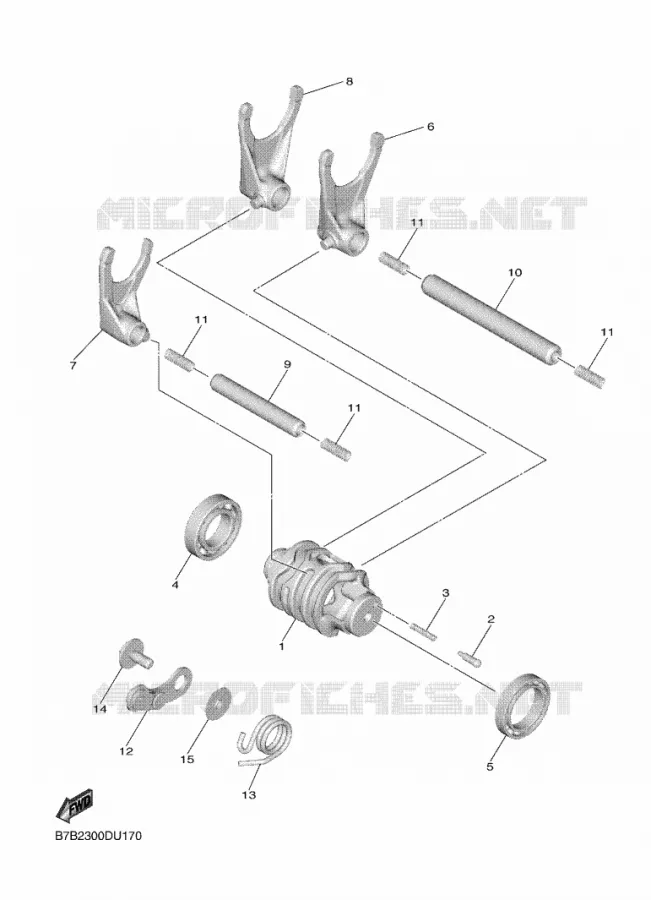 SCHAKELWALS Yamaha MOTO 250 2023 YZF  YZ250FP