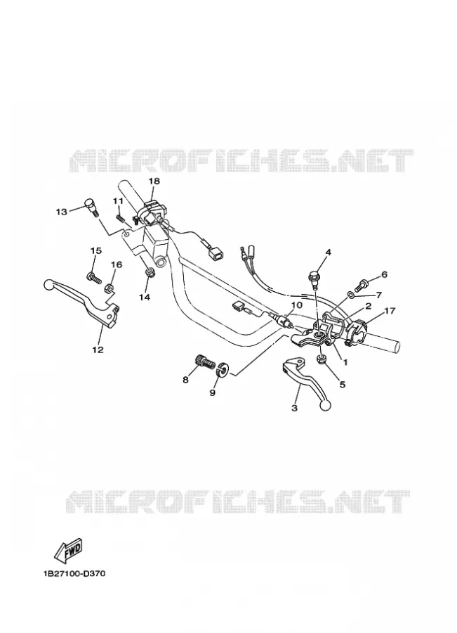 STUURSCHAKELAAR / HEVEL Yamaha MOTO 125 2023 TTR  TT-R125LEP / TT-R125LWE