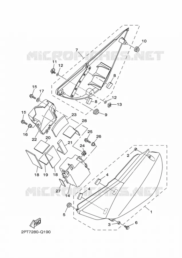 ZIJKUIPDEEL Yamaha MOTO 125 2023 TTR  TT-R125LEP / TT-R125LWE