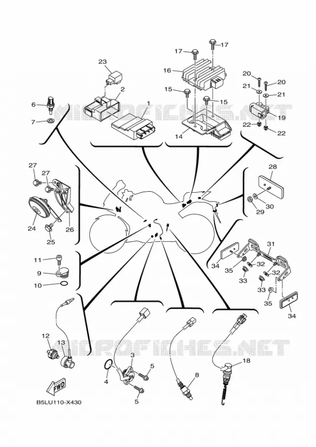ELECTRISCH 2 Yamaha MOTO 300 2023 R3  YZFR3AP / YZF320-A