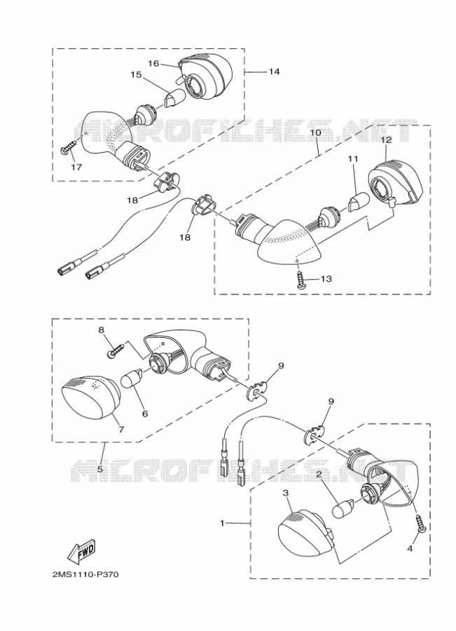 KNIPPERLICHT Yamaha MOTO 300 2023 R3  YZFR3AP / YZF320-A