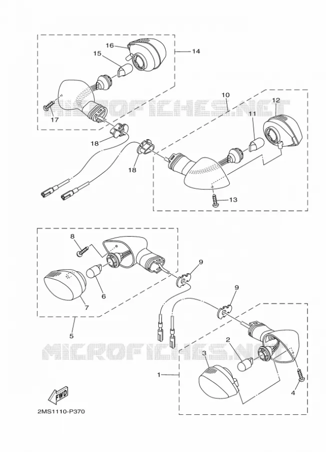 KNIPPERLICHT Yamaha MOTO 300 2023 R3  YZFR3AP / YZF320-A
