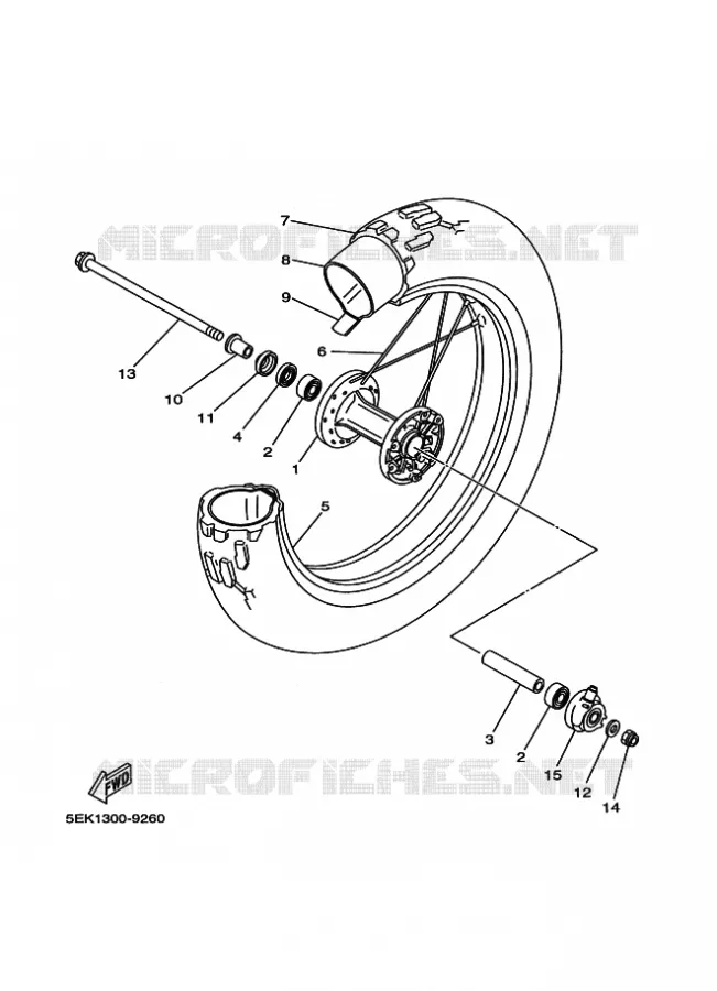 VOORWIEL Yamaha MOTO 200 2022 TW  TW200N / TW200E