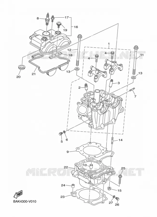 CILINDER Yamaha MOTO 250 2022 WRF  WR250FN