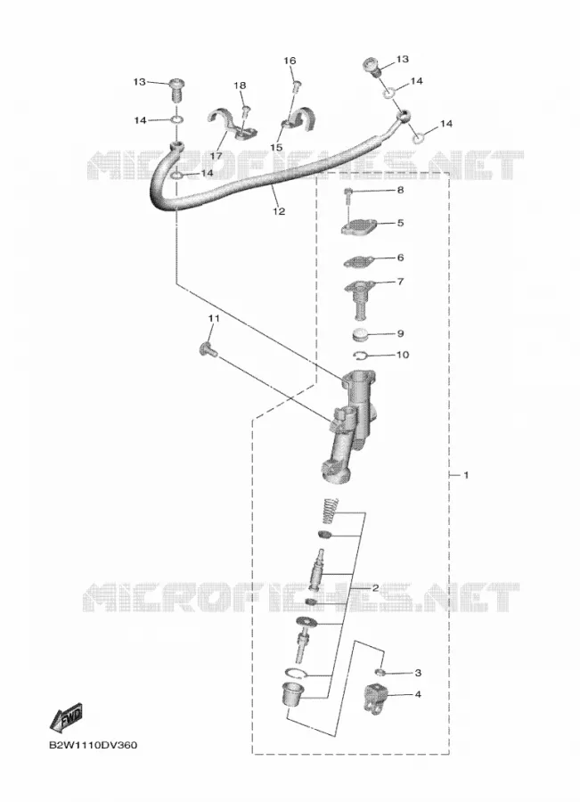 REMPOMP ACHTER Yamaha MOTO 450 2022 WRF  WR450FN