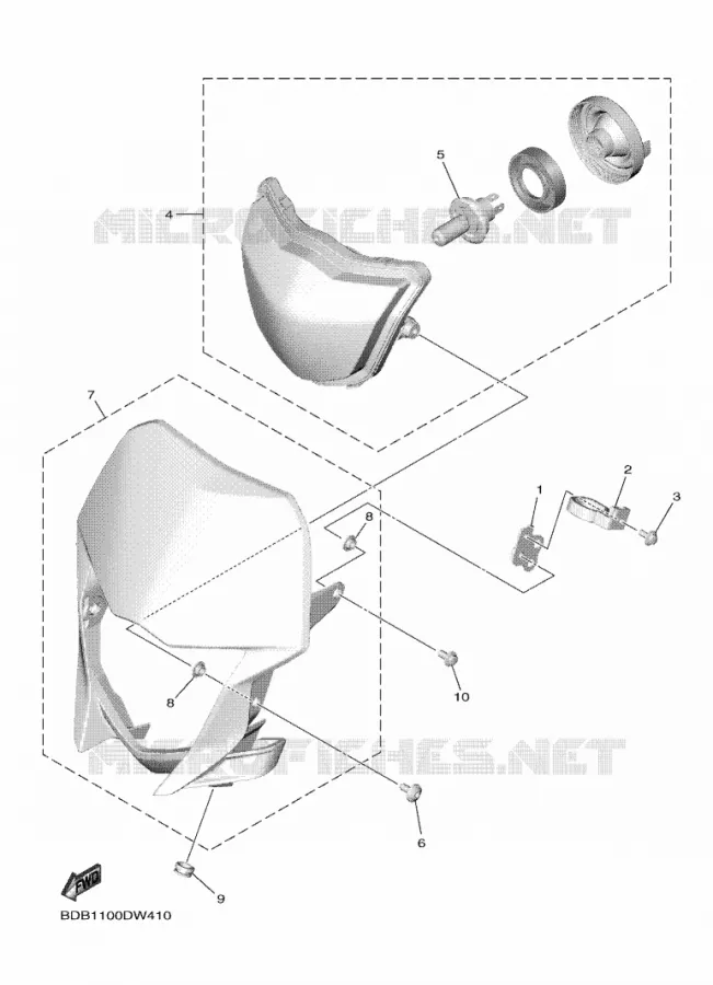 KOPLAMP Yamaha MOTO 450 2022 WRF  WR450FN
