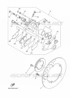 REMKLAUW ACHTER voor Yamaha XSR 700 2022