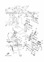 STANDAARD / VOETSTEUN voor Yamaha XSR 700 2022