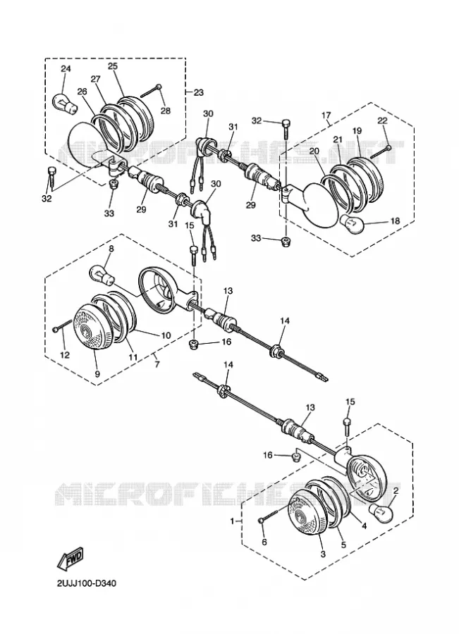 KNIPPERLICHT Yamaha MOTO 250 2022 V-STAR  XV250N
