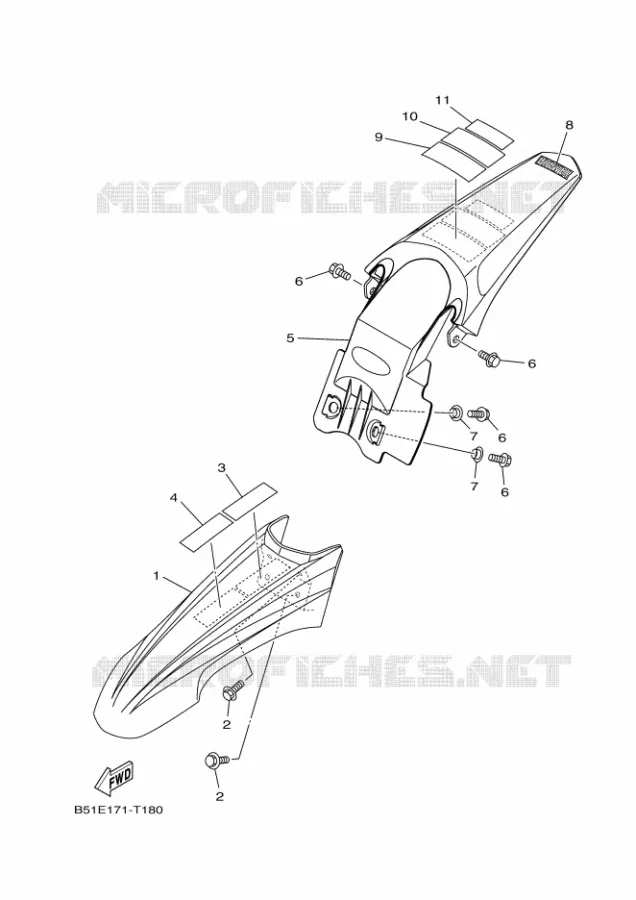 SPATBORD Yamaha MOTO 110 2021 TTR  TTR110EML