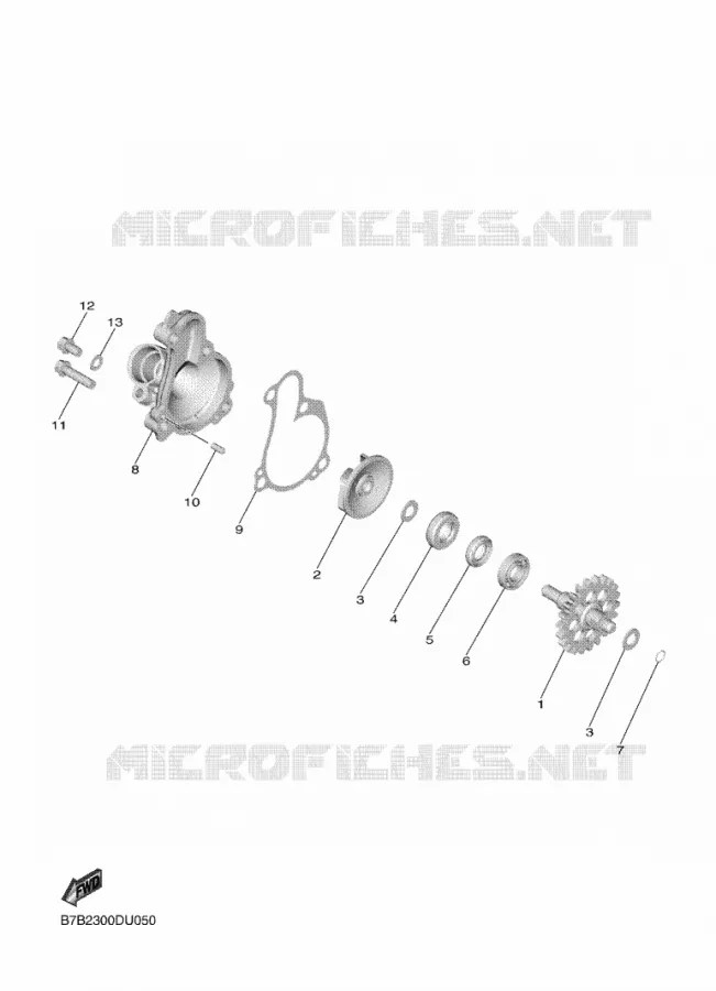 WATERPOMP / SLANGEN Yamaha MOTO 250 2021 YZF  YZ250FML