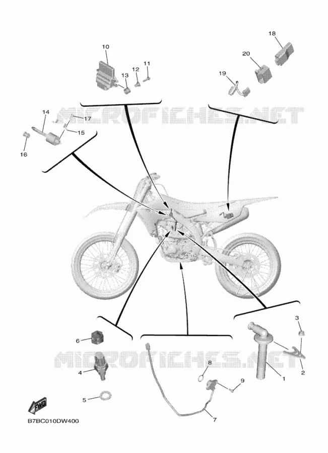 ELECTRISCH 1 Yamaha MOTO 250 2021 YZF  YZ250FMX