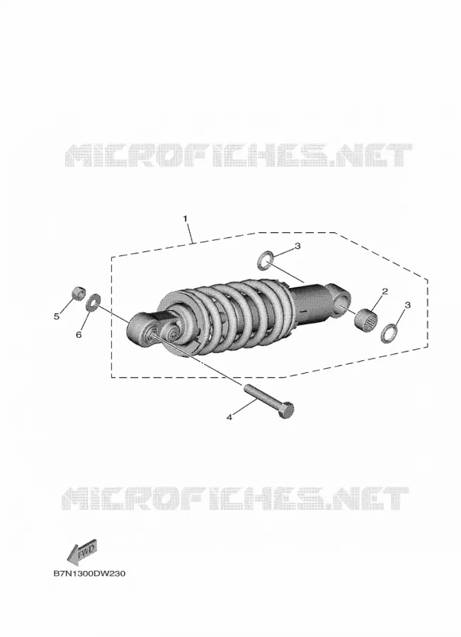 ACHTER SCHOKBREKER Yamaha MOTO 900 2021 MT  MTN890