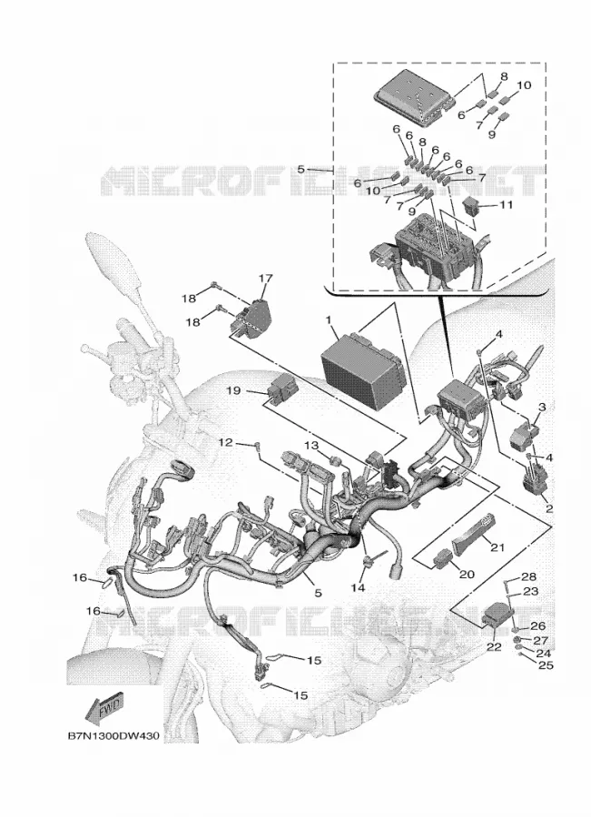 ELECTRISCH 1 Yamaha MOTO 900 2021 MT  MTN890