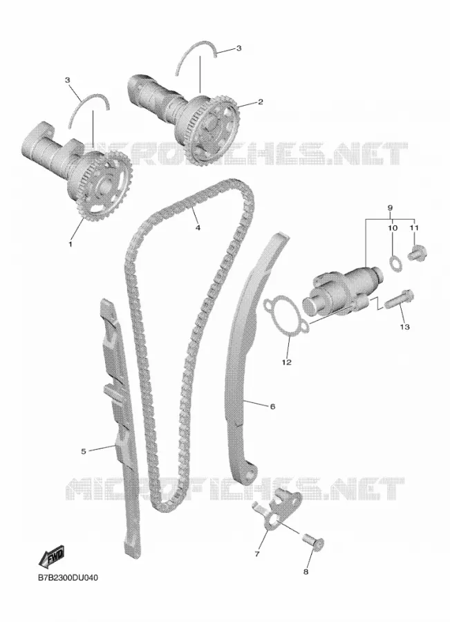 NOKKENAS / KETTING Yamaha MOTO 250 2021 YZF  YZ250FXML