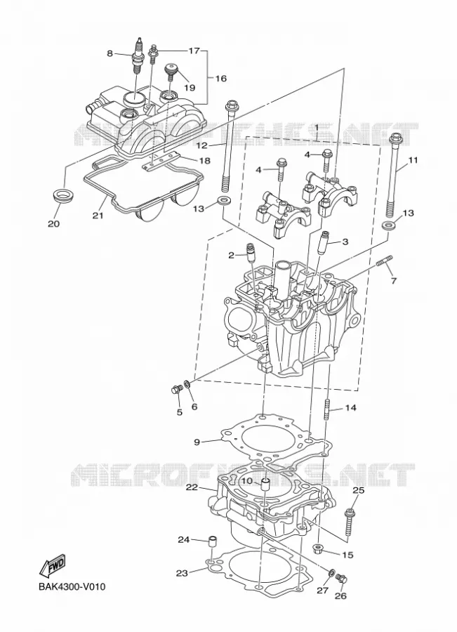 CILINDER Yamaha MOTO 250 2021 WRF  WR250FML
