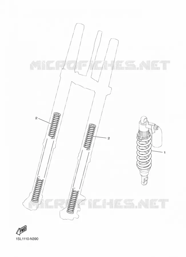 OPTIONELE ONDERDELEN Yamaha MOTO 250 2021 WRF  WR250FML