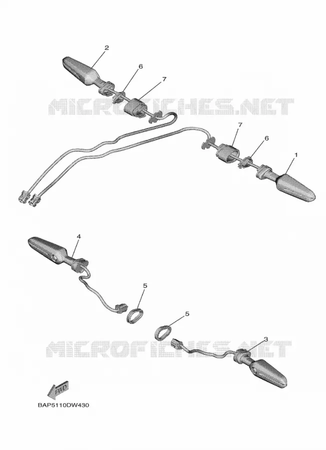 KNIPPERLICHT Yamaha MOTO 900 2021 TRACER  MTT890D