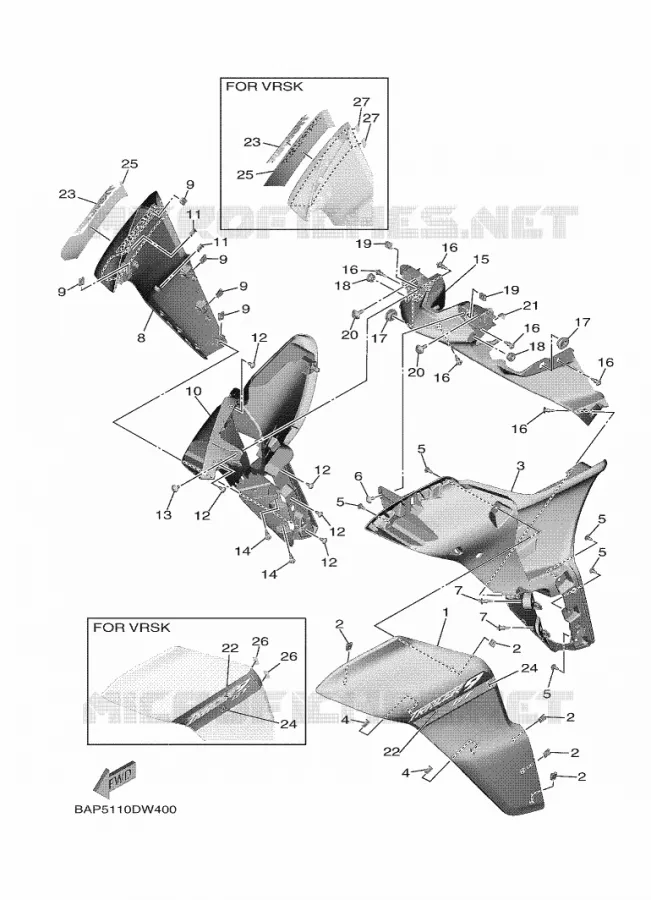 KAP Yamaha MOTO 900 2021 TRACER  MTT890D