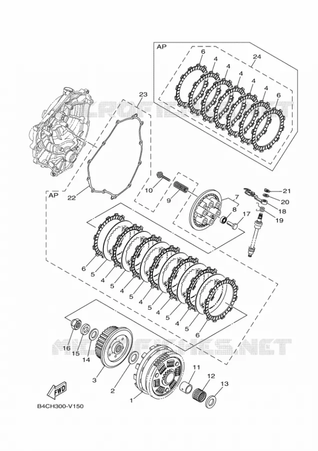 STARTMOTOR KOPPELINGS Yamaha MOTO 700 2021 MT  MTN690