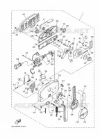 AFSTANDSBEDIENING 2 voor Yamaha 40V Electric Starter, Remote Control, Manual Tilt, Oil Injection, Shaft 20