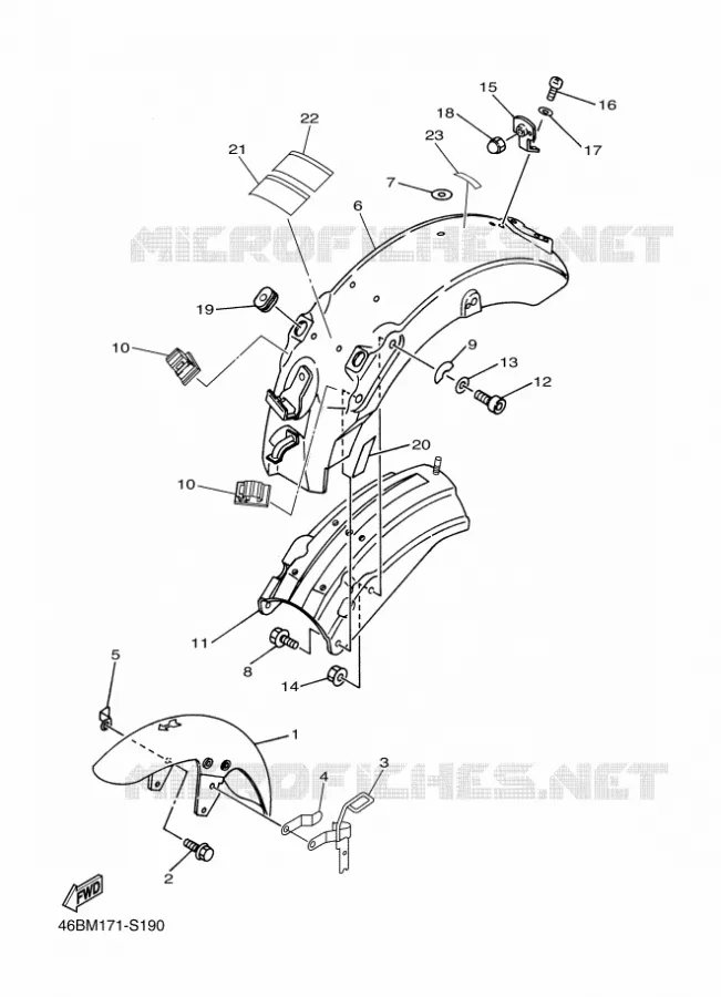 SPATBORD Yamaha MOTO 250 2021 V-STAR  XV250MB