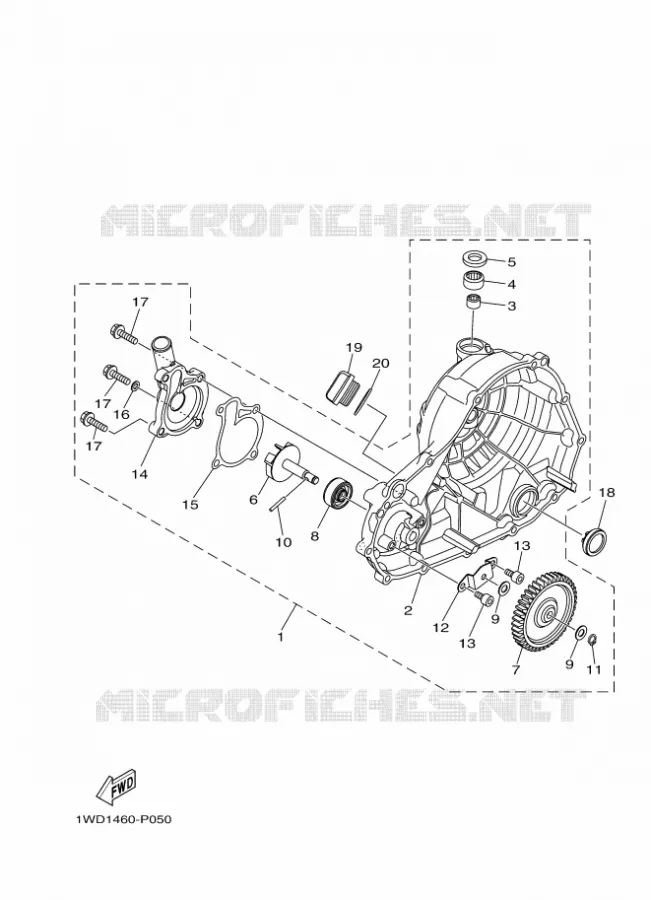 WATERPOMP / SLANGEN Yamaha MOTO 300 2021 R3  YZF320-A